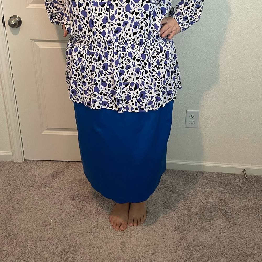 Vibrant Blue Skirt